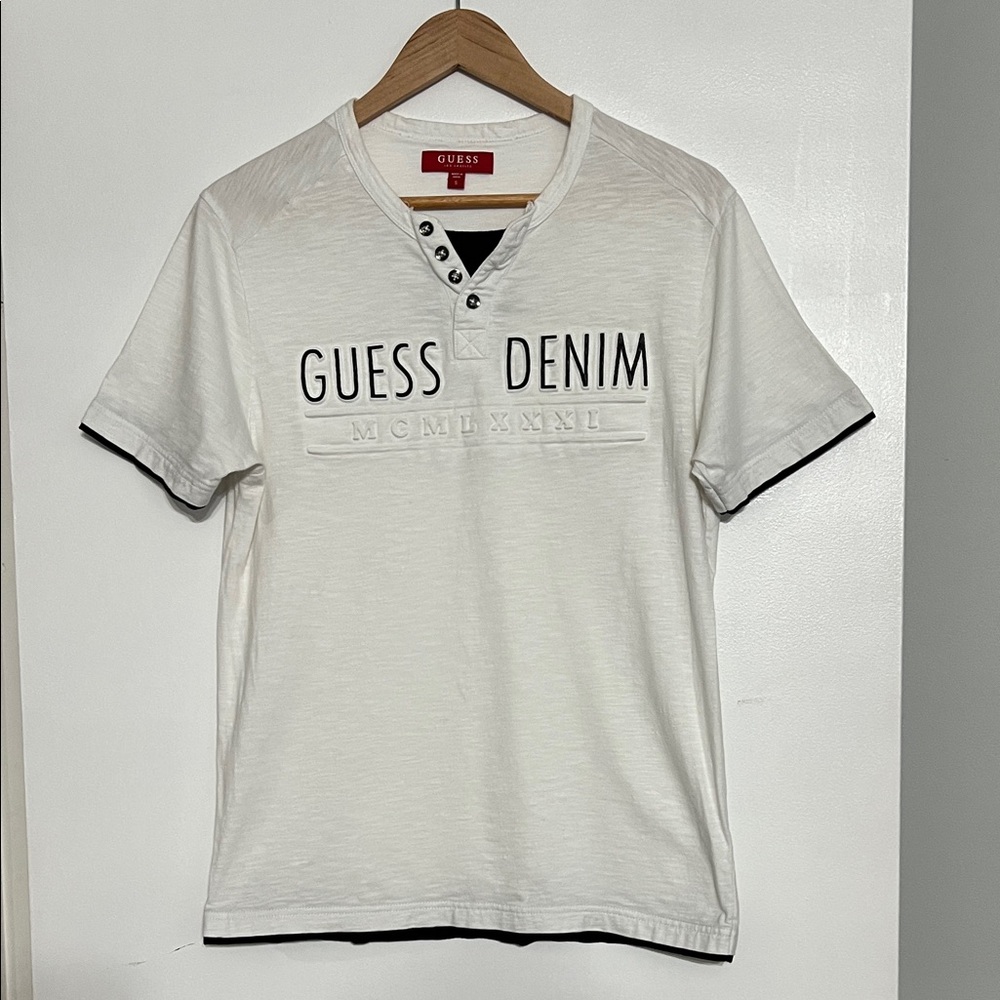 Guess White Short Sleeve Tee